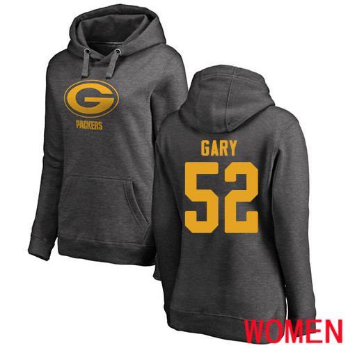 Green Bay Packers Ash Women 52 Gary Rashan One Color Nike NFL Pullover Hoodie Sweatshirts